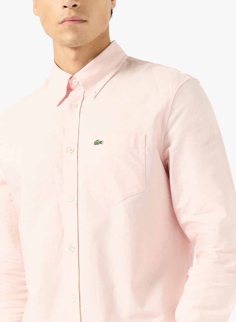 لاكوست قميص أكسفورد بقصة عادية - Image 3